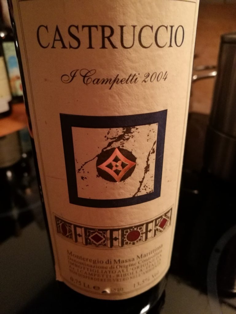 Castruccio 2004 vom Weingut I Campetti in der Region Massa Marittima