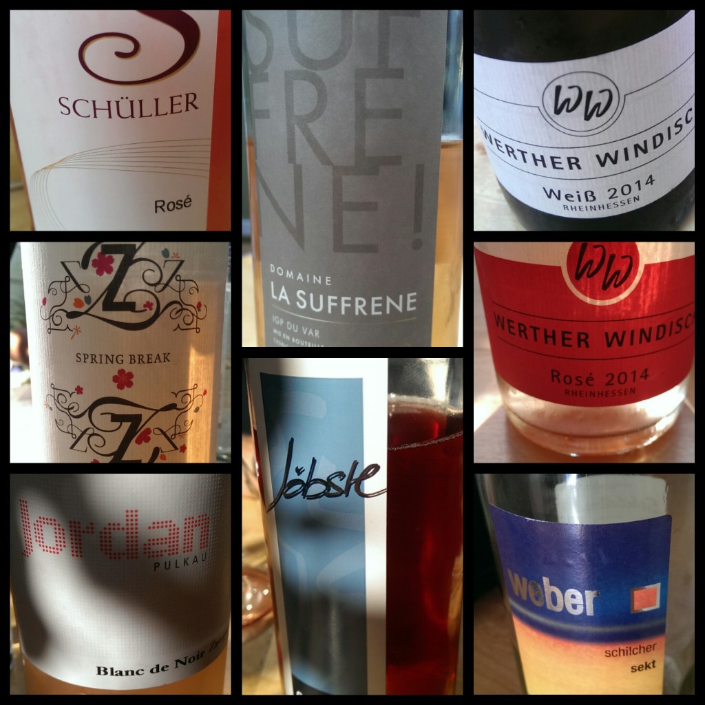 Sommerliche Rosé- und Weißweinprobe mit erstaunlichen Weinen, unerwartet.