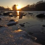 Tauwetter an der Isar in München