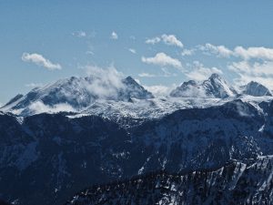 Watzmann und Hochkalter vom Rauschberg aus