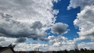 Dunkle Wolken über meinem Smartphone